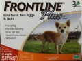 Frontline Plus (殺死成年跳蚤、蜱、跳蚤卵和幼蟲)(10公斤內的狗狗)